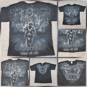 Brotherhood Above All Else Fireman Mens XL Firemen Firefight AOP Graphic T Shirt